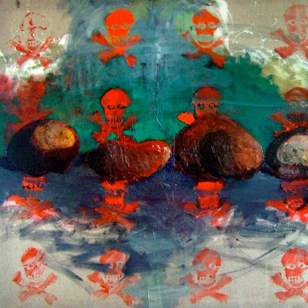 ECO ROSARY, oil/canvas, 115/145 cm