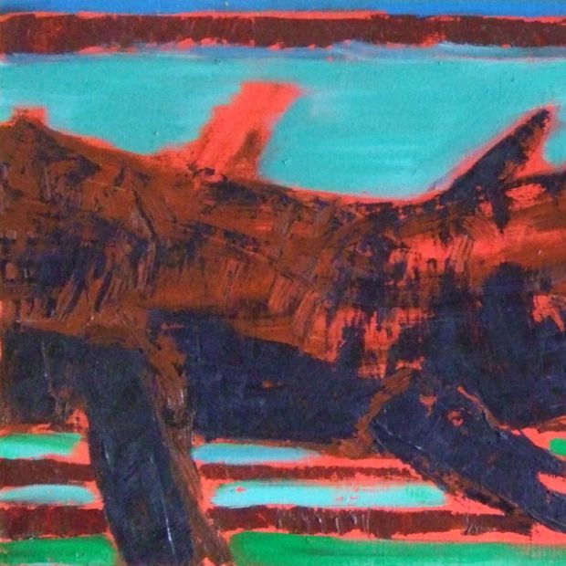 STUMP, oil/canvas, 41/81 cm