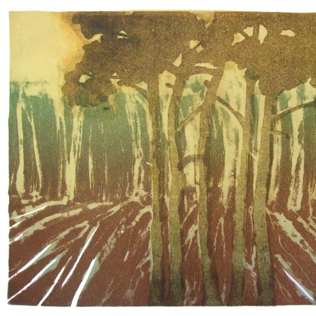 PINES, lithography, 32/46 cm
