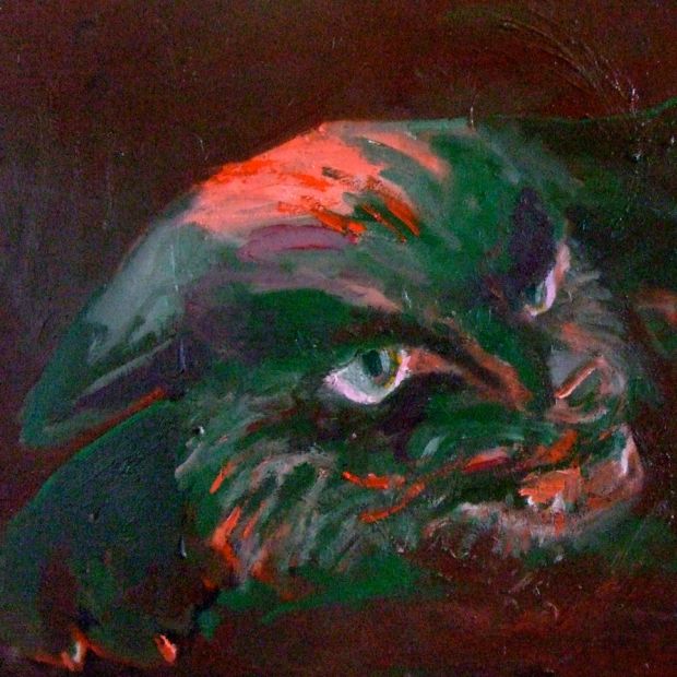 HIDDEN DRAGON, oil/canvas, 54/73 cm